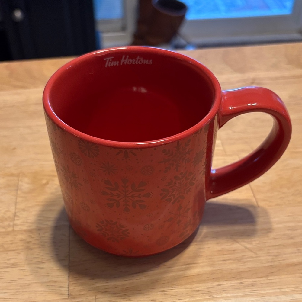 Festive Red Mug Tim Hortons